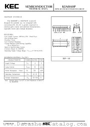 KIA6040P datasheet pdf Korea Electronics (KEC)