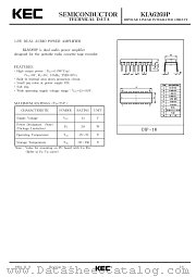 KIA6269P datasheet pdf Korea Electronics (KEC)