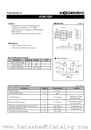 KOM-1020 datasheet pdf Kondenshi Corp
