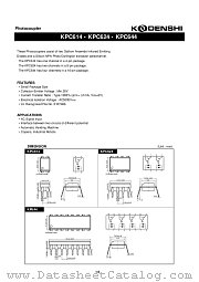 KPC614 datasheet pdf Kondenshi Corp