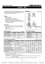 KSM-905TM2 datasheet pdf Kondenshi Corp