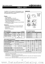KSM-911SY1T datasheet pdf Kondenshi Corp