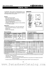 KSM-953TE4Y datasheet pdf Kondenshi Corp