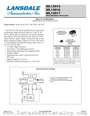 ML12015 datasheet pdf Lansdale Semiconductor