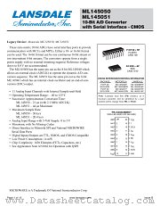 MC145051 datasheet pdf Lansdale Semiconductor