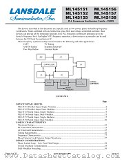 MC145155 datasheet pdf Lansdale Semiconductor