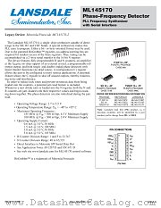 ML145170 datasheet pdf Lansdale Semiconductor