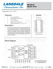 HL0512 datasheet pdf Lansdale Semiconductor