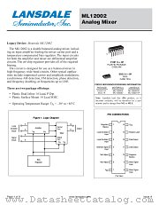 ML12002 datasheet pdf Lansdale Semiconductor