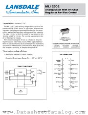 MC12502 datasheet pdf Lansdale Semiconductor
