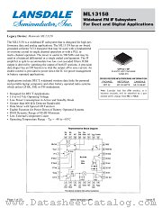 MC13158 datasheet pdf Lansdale Semiconductor