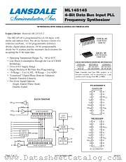 MC145145 datasheet pdf Lansdale Semiconductor
