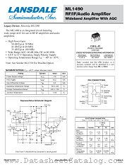 ML1490 datasheet pdf Lansdale Semiconductor