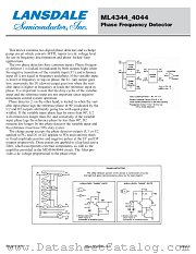 ML4044 datasheet pdf Lansdale Semiconductor
