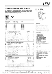 HAL300-S datasheet pdf LEM