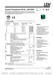 HX10-P/SP2 datasheet pdf LEM