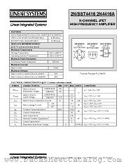 SST4416 datasheet pdf Linear Systems