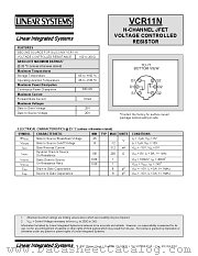 VCR11N datasheet pdf Linear Systems