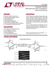 LTC1045 datasheet pdf Linear Technology
