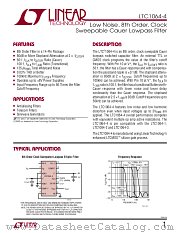 LTC1064-4 datasheet pdf Linear Technology