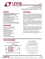 LT1111 datasheet pdf Linear Technology