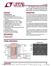 LT1330 datasheet pdf Linear Technology