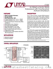 LT1331 datasheet pdf Linear Technology