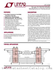 LTC1334 datasheet pdf Linear Technology