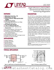 LTC1707 datasheet pdf Linear Technology
