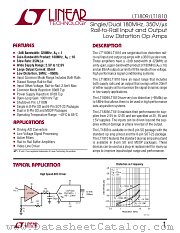 LT1809 datasheet pdf Linear Technology