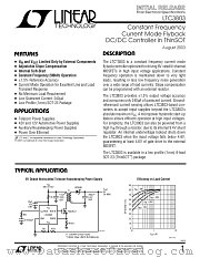 LTC3803 datasheet pdf Linear Technology