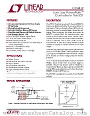 LTC4412 datasheet pdf Linear Technology