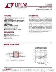 LTC5507 datasheet pdf Linear Technology