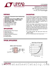 LTC5509 datasheet pdf Linear Technology
