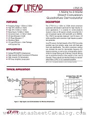 LT5515 datasheet pdf Linear Technology