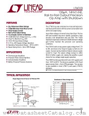 LT6010 datasheet pdf Linear Technology