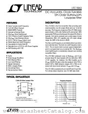 LTC1063 datasheet pdf Linear Technology