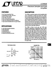 LF398S datasheet pdf Linear Technology