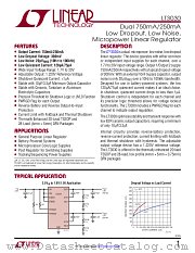 LT3030 datasheet pdf Linear Technology