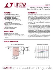 LT3511 datasheet pdf Linear Technology