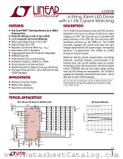 LT3598 datasheet pdf Linear Technology