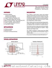 LT5400 datasheet pdf Linear Technology