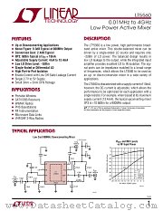 LT5560 datasheet pdf Linear Technology