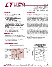 LT5572 datasheet pdf Linear Technology