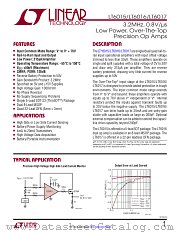 LT6015 datasheet pdf Linear Technology