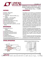 LT6402-12 datasheet pdf Linear Technology