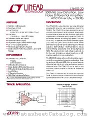 LT6402-20 datasheet pdf Linear Technology