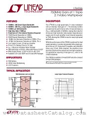 LT6556 datasheet pdf Linear Technology