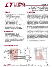 LT6604-10 datasheet pdf Linear Technology