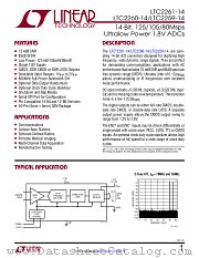 LTC2261-14 datasheet pdf Linear Technology